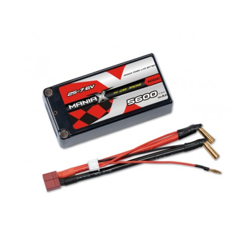 ManiaX HV LiPo 2S 5600mAh 7,6V Shorty Car Racing 100C