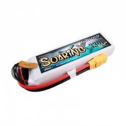 Gens ace G-Tech Soaring 3300mAh 14.8V 30C 4S1P Lipo Battery Pack with XT90 plug