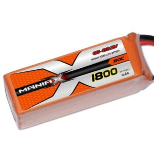 ManiaX LiPo 6S 1800mAh 22.2V Orange 80C