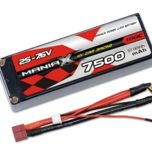 ManiaX HV LiPo 2S 7500mAh 7,6V Car Racing 100C