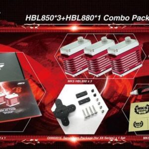 MKS HBL850 x 3 + HBL880 x 1 X8 Servo Combo Pack