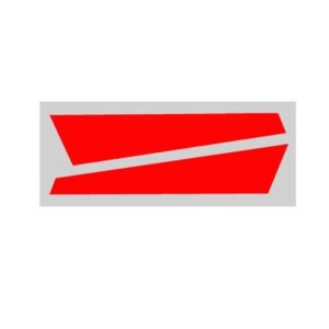 OXY3 - Vertical Fin Sticker Orange