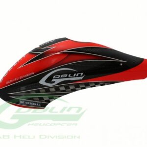 CANOMOD AIRBRUSH CANOPY SAB RED/BLACK - GOBLIN 380