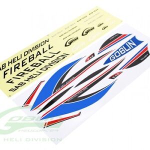 FIREBALL STICKER BLUE