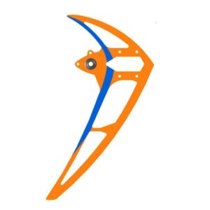 Vertical stabilizer neon red