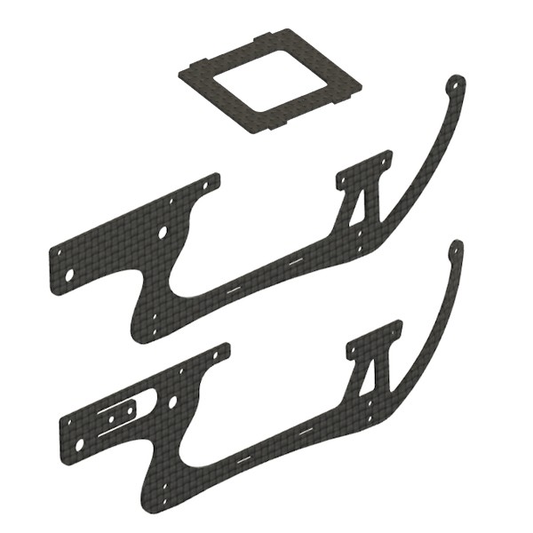Carbon Sideframes right+left, LOGO 200 New Carbon Sideframes right+left LOGO 200