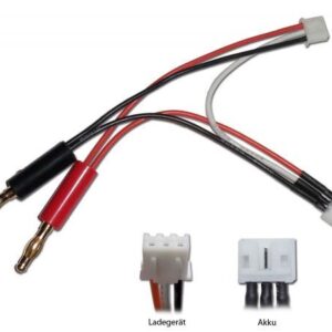 Charging cable (E-flite / Blade) with UMX for battery / XH for charger and 4mm banana