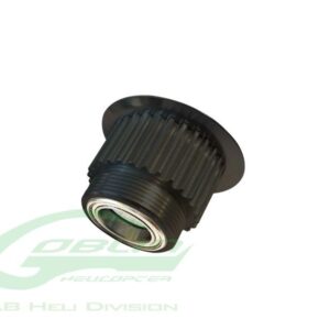 ALUMINUM ENGINE PULLEY 28T - GOBLIN BLACK NITRO