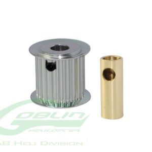 ALUMINUM MOTOR PULLEY 19T (FOR 6/8MM MOTOR SHAFT