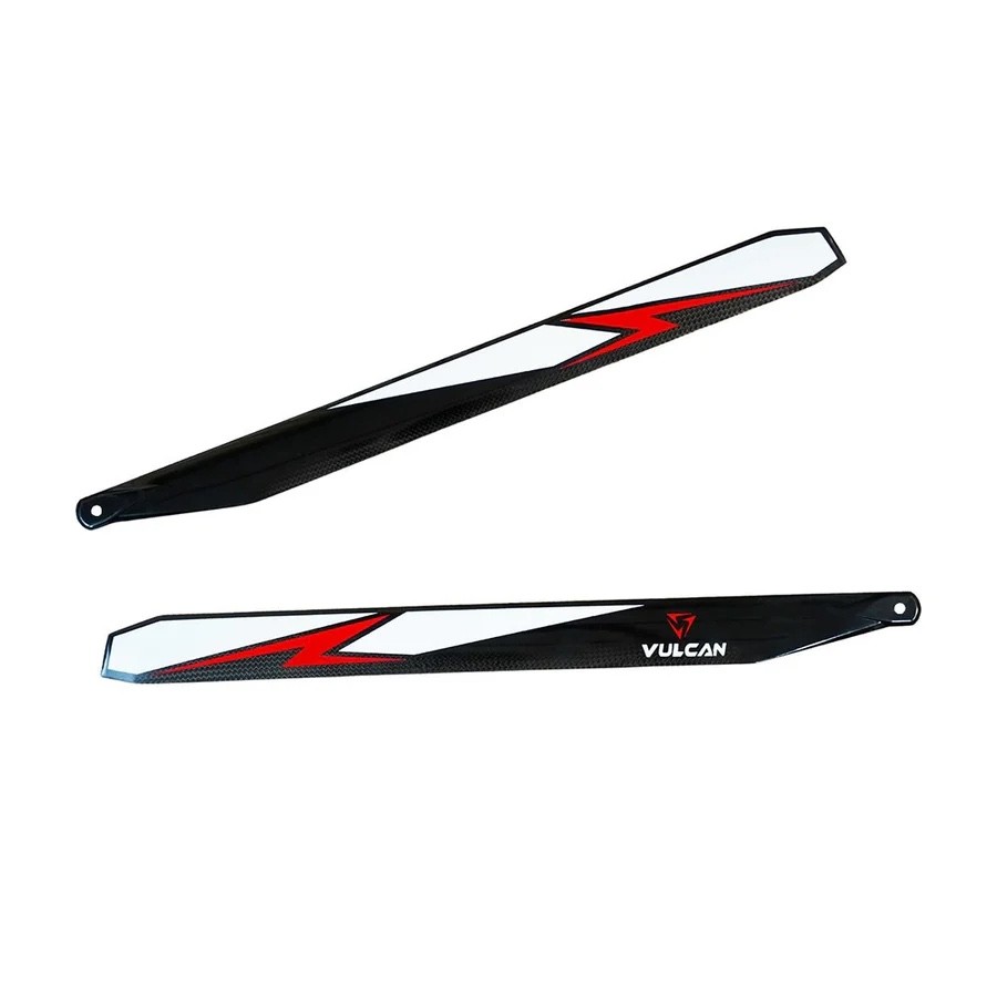 VULCAN ROTORS Precision Main Rotor Blades 393mm (RED)